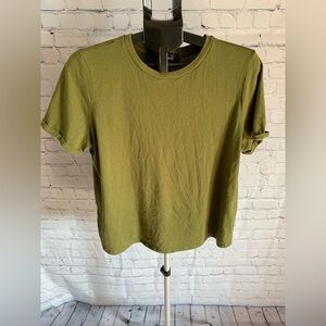 Forever 21 Green Rolled Sleeve Shirt